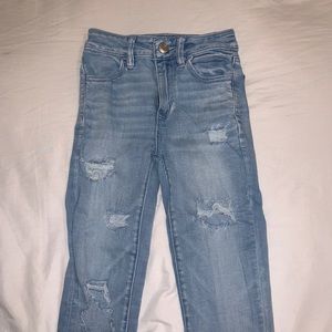 american eagle ripped jeans
